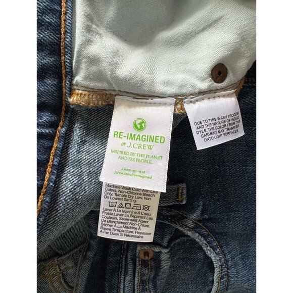 J Crew Slim Boyfriend Jeans Size 29 Mid Rise Inseam 28 Medium Wash - Picture 8 of 10